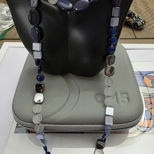 Elegant Blue and Silver Necklace